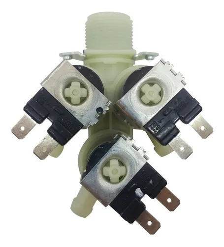 Electroválvula para lavarropas General Electric, Patrick y Midea 3 vías