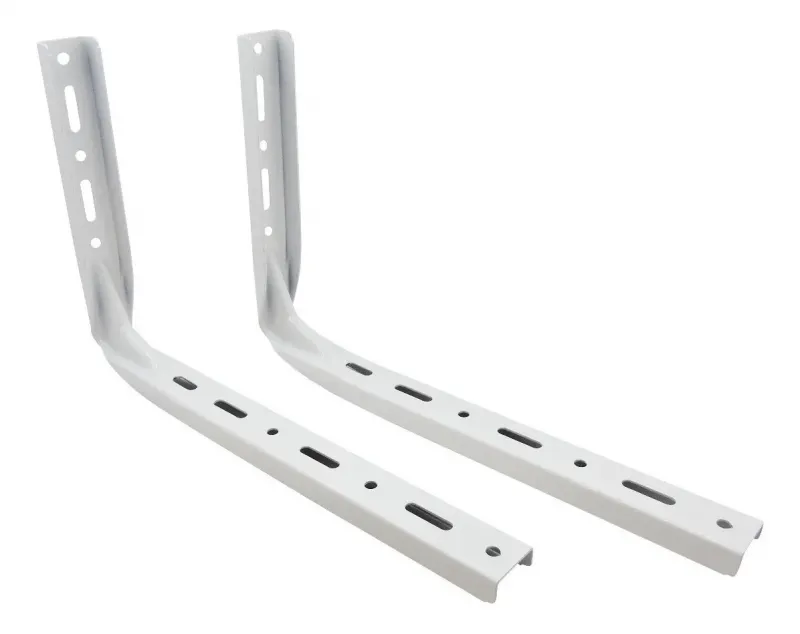 Kit mensulas reforzadas de 49 cm para aire acondicionado con tacos y tornillos