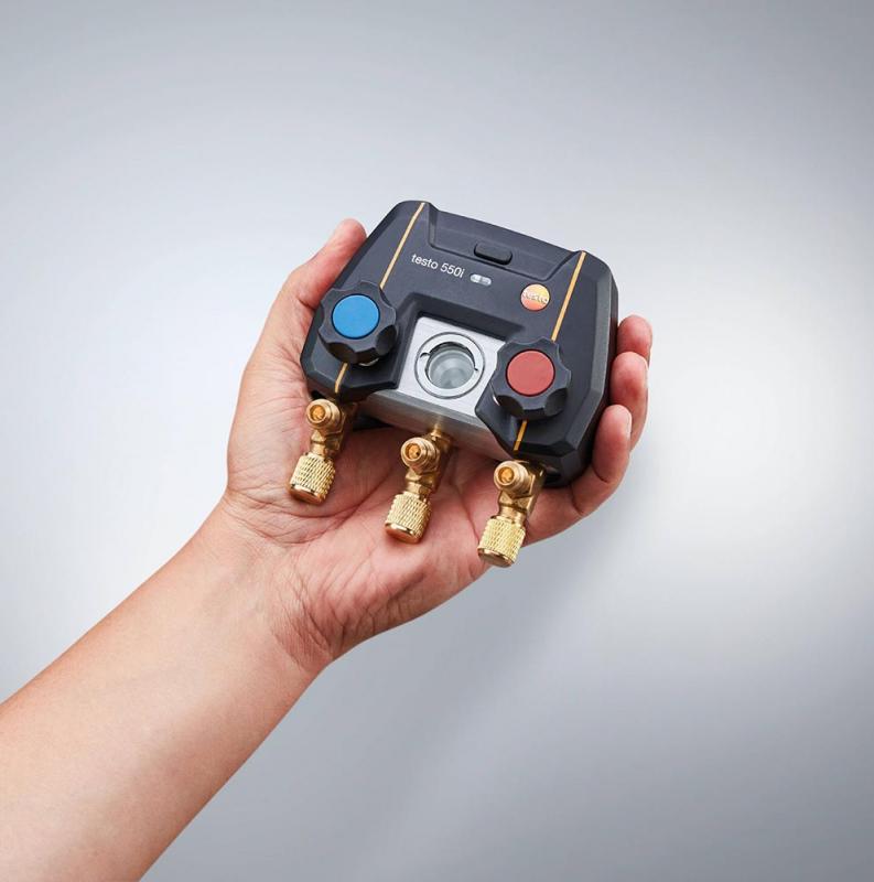 Analizador digital Testo 550i con bluetooth y bloque de válvulas 2 vías