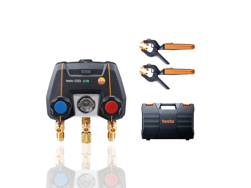 Kit Analizador digital Testo 550i bluetooth + dos pinzas de temperatura y maletín