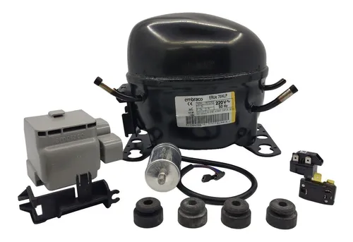 Motor compresor de heladera Embraco 1/5 hp - Gas R134 ERUE 70HLP (ECO)