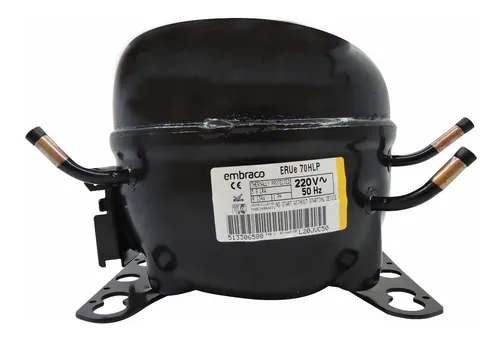 Motor compresor de heladera Embraco 1/5 hp - Gas R134 ERUE 70HLP (ECO)