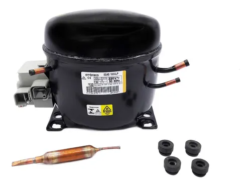 Motor compresor de heladera Embraco 1/3 hp - Gas R600 EGAS100CLP