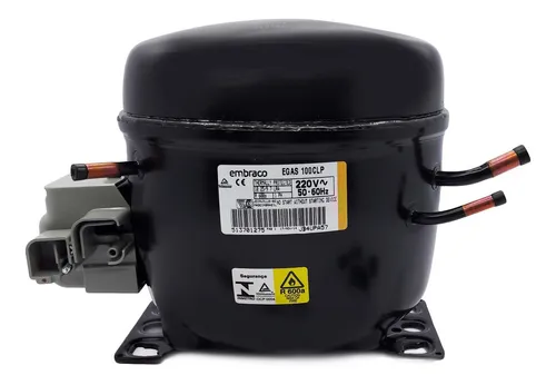 Motor compresor de heladera Embraco 1/3 hp - Gas R600 EGAS100CLP