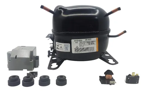 Motor compresor de heladera Embraco 1/8 hp - Gas R12 EMI45ER