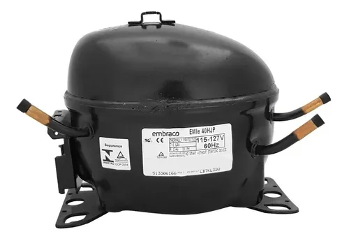Motor compresor de heladera Embraco 1/8 hp - Gas R134 EMIE40HJP