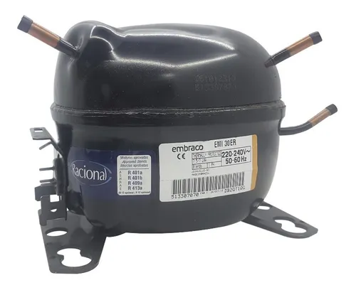 Motor compresor de heladera Embraco 1/10 hp - Gas R12 EMI30ER