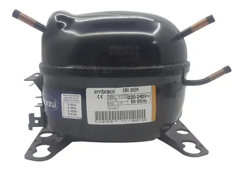 Motor compresor de heladera Embraco 1/10 hp - Gas R12 EMI30ER