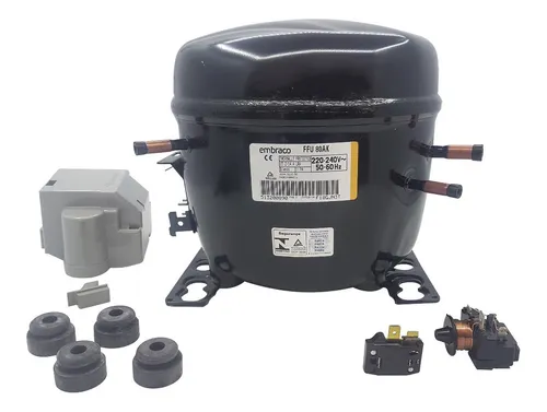 Motor compresor de heladera Embraco  1/4+ R12 FFU 80AK