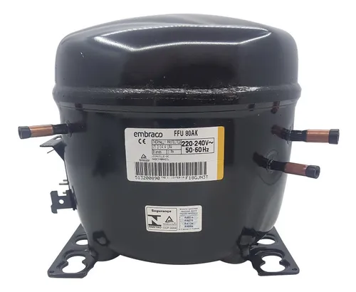 Motor compresor de heladera Embraco  1/4+ R12 FFU 80AK