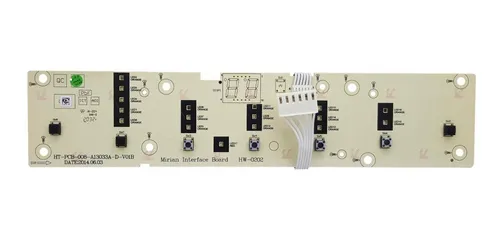 Plaqueta de interfase con display original de lavarropas Electrolux Fuzzy Wash