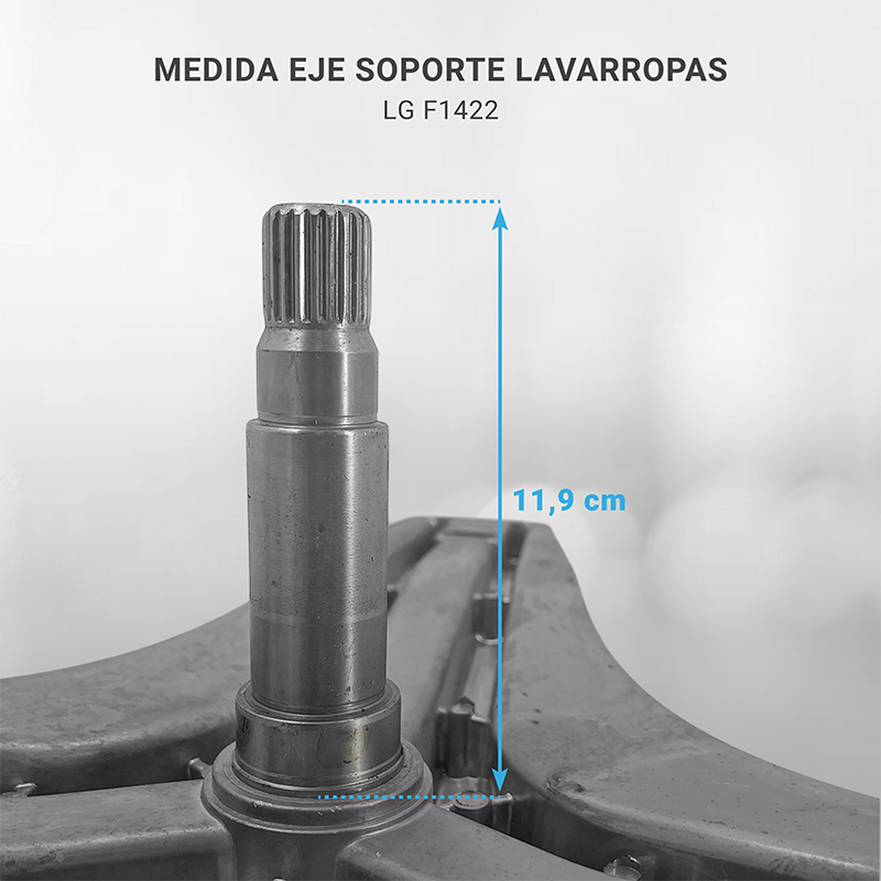 Eje Soporte Brida Tambor Para Lavarropas LG F1422 Original