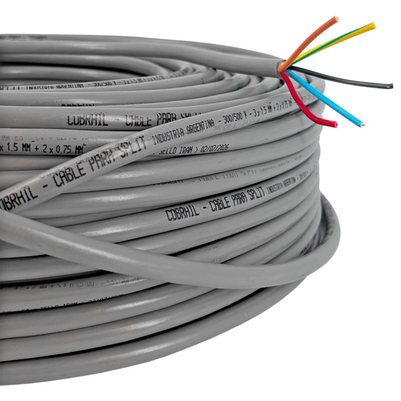 Cable Taller 5 X 2,5 Mm Tierra Alargue 1 Metro Lineal