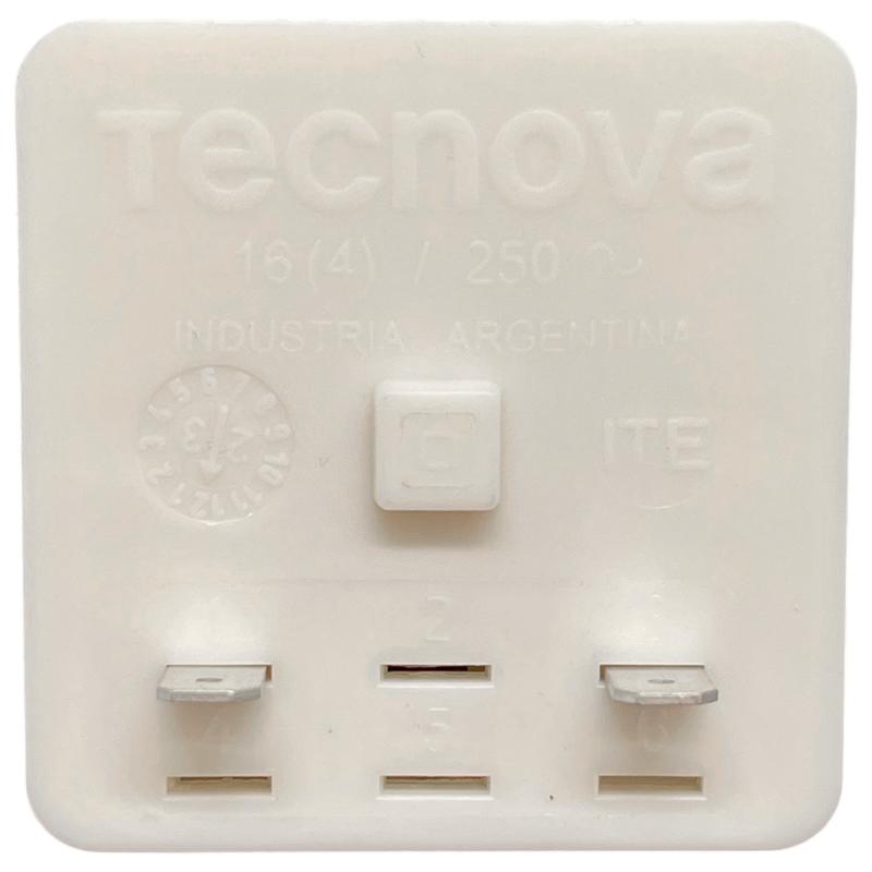 Reloj Lavarropas 2 Contactos Eje Media Caña Tecnova Original