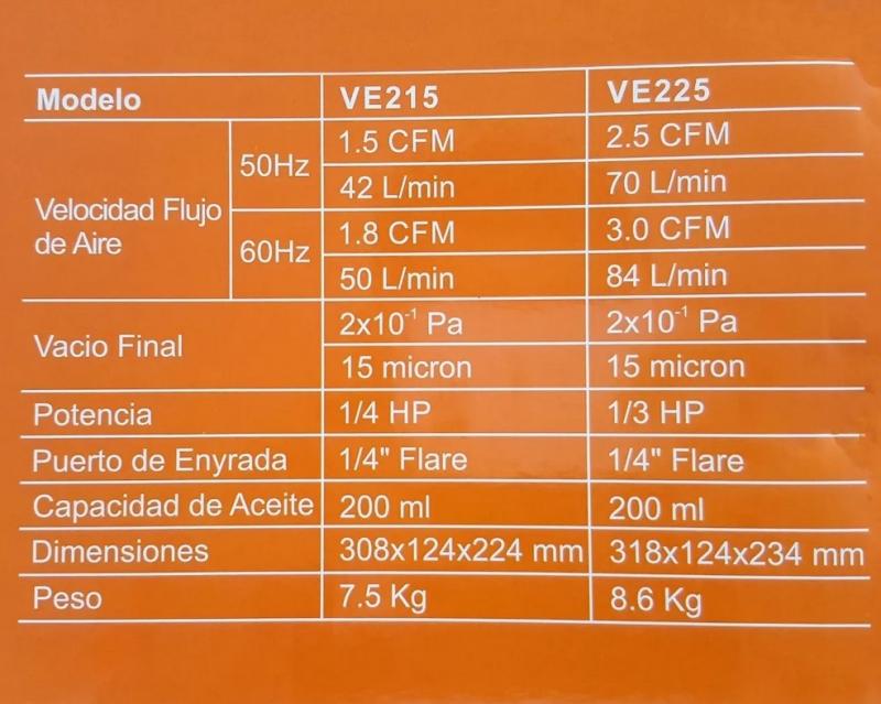 Bomba de vacío Cooltech 42l 2 Etapas