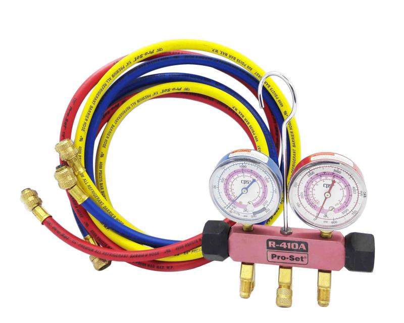 Manifold R410 CPS con mangueras Calidad Premium