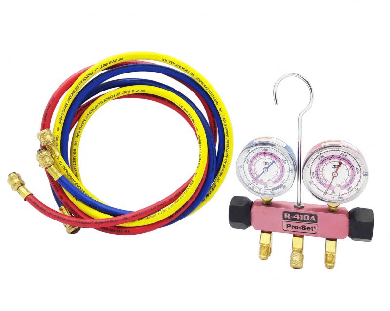 Manifold R410 CPS con mangueras Calidad Premium