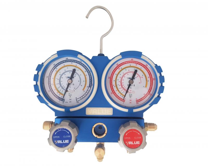 Manifold R410 R134 Value Combinado con Mangueras