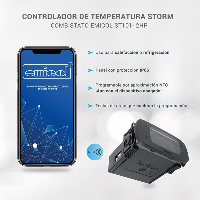 Combistato electrónico Emicol ST101 Conexi¢n NFC