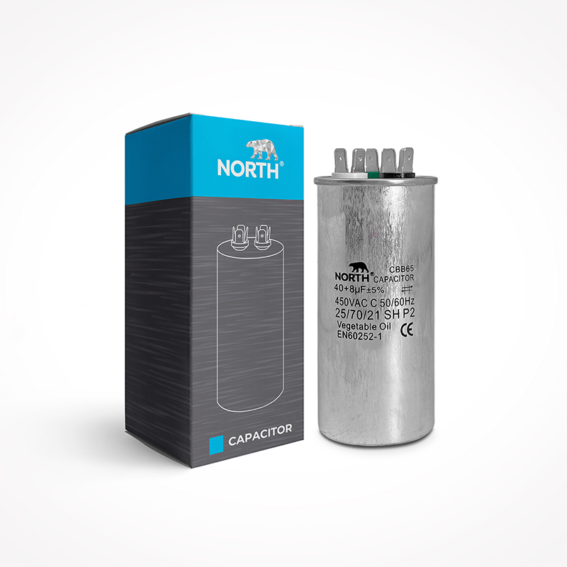 Capacitor Metalico Aire Acondicionado Split Dual 40 + 8 Uf