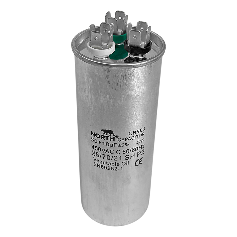 Capacitor Metalico Aire Acondicionado Split Dual 50 + 10 Uf