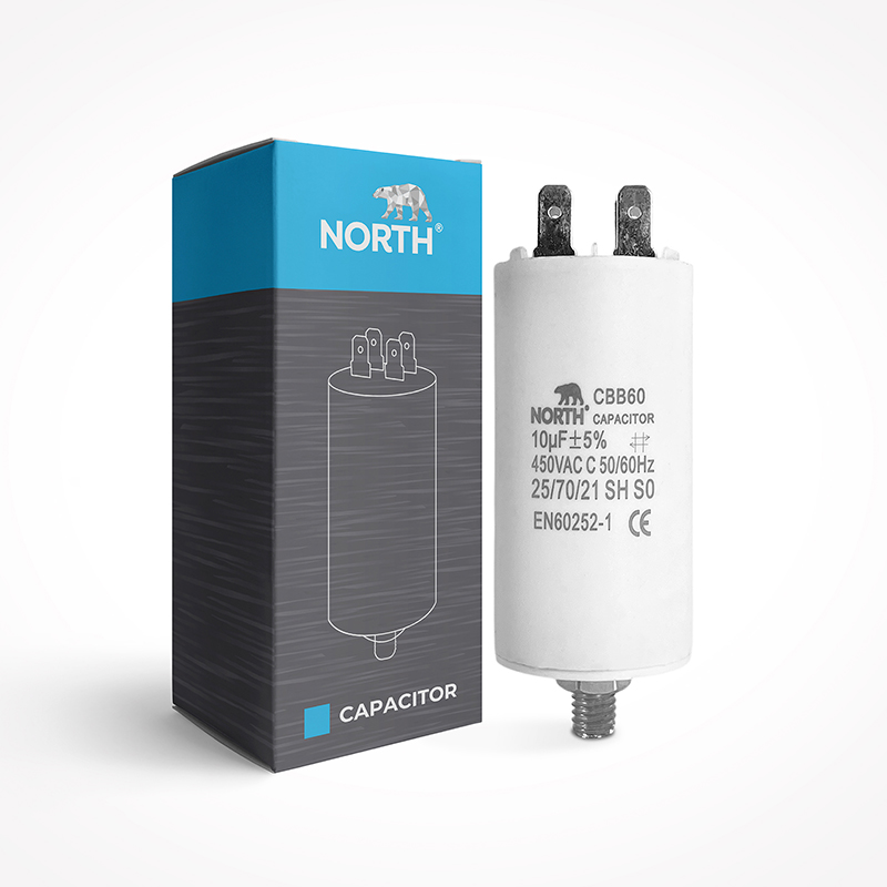 Capacitor De Marcha North 10uf 450v Lavarropas 1 Unidad