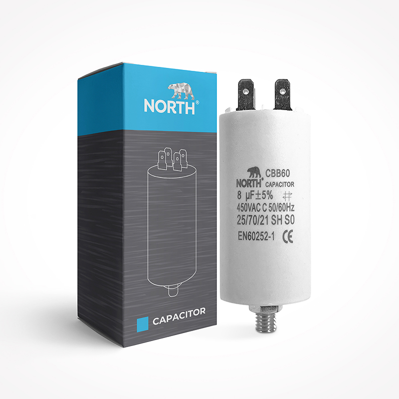 Capacitor Marcha 8 Uf Microfaradios 450vac North