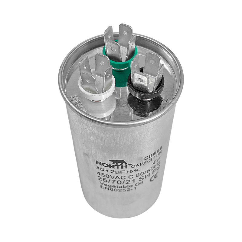 Capacitor Dual 35 + 2 Uf Aire Acondicionado Metalico North