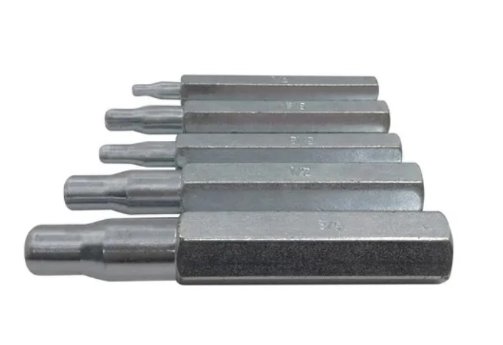 Juego de punzones agranda caños apto refrigeración