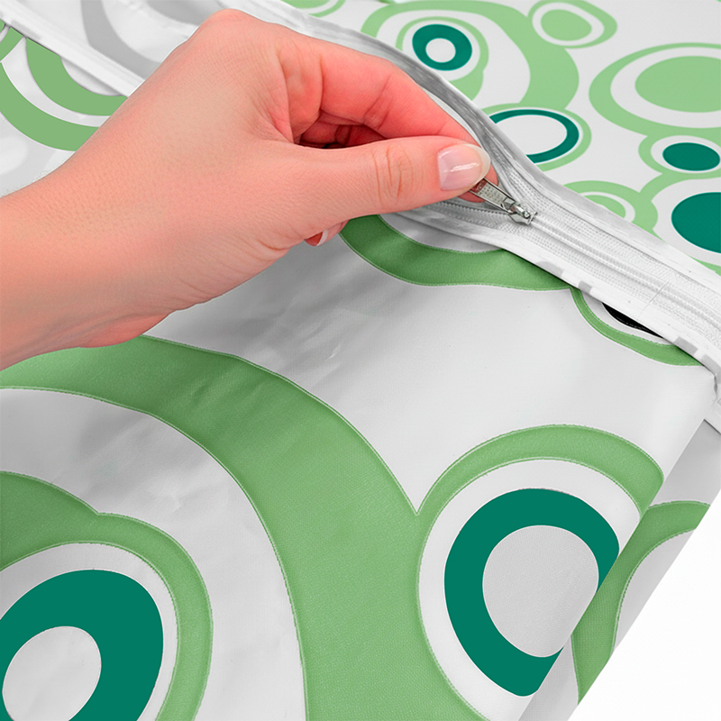 Funda para lavarropas 60x60x81 carga frontal estampada impermeable verde