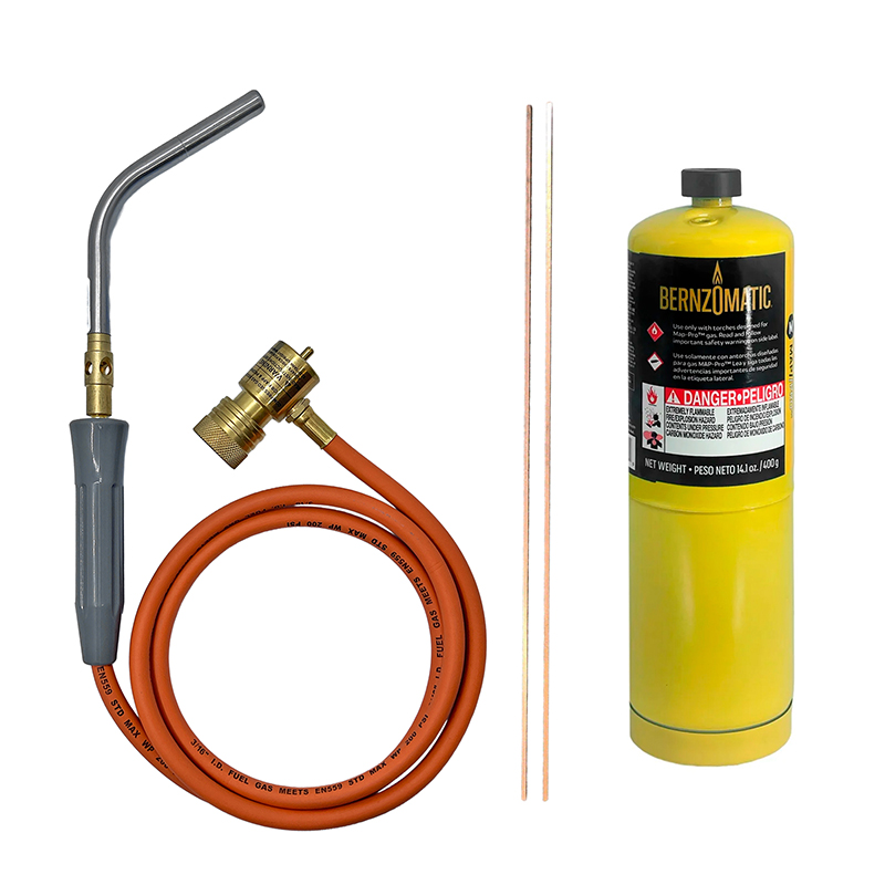 Soplete Hand Torch Para Soldar Lata Gas Mapp 2 Varillas Harris Bernzomatic