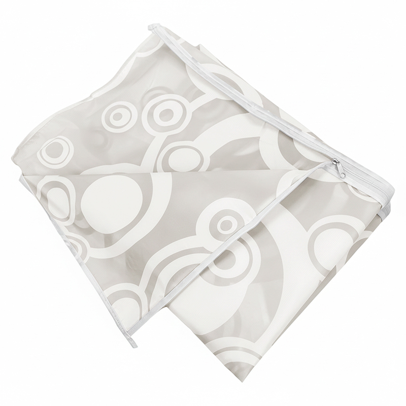 Funda para lavarropas 60x60x81 carga frontal estampada impermeable transparente Beige
