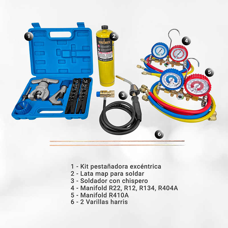Kit de herramientas N°12 Refrigeración