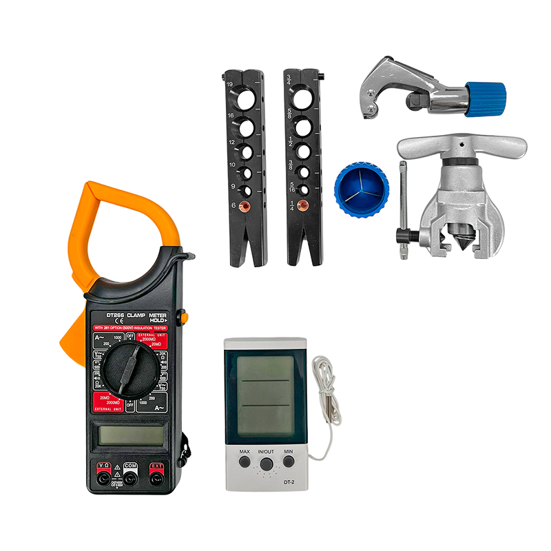 Kit Herramientas Refrigeracion Pestañadora excentrica Pinza Amperometrica Mochila 40 Litros North