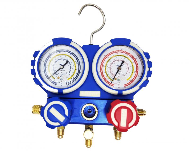 Maletín Value con manifold R22 R134 R404 R407 y mangueras