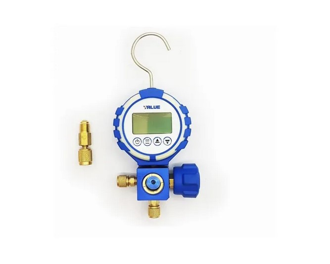 Maletín Value con manifold simple digital R410 R134 R404 R407 y mangueras