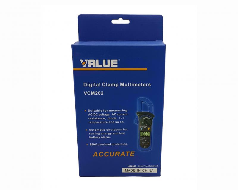 Pinza amperométrica Value con tester y termómeetro