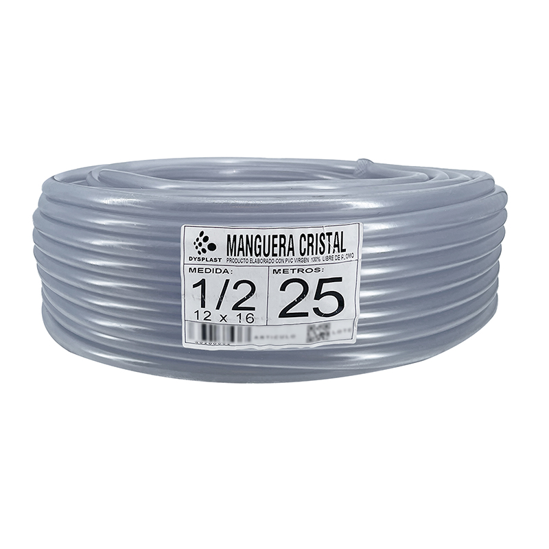 Manguera Cristal 1/2 Pulgada 25 M