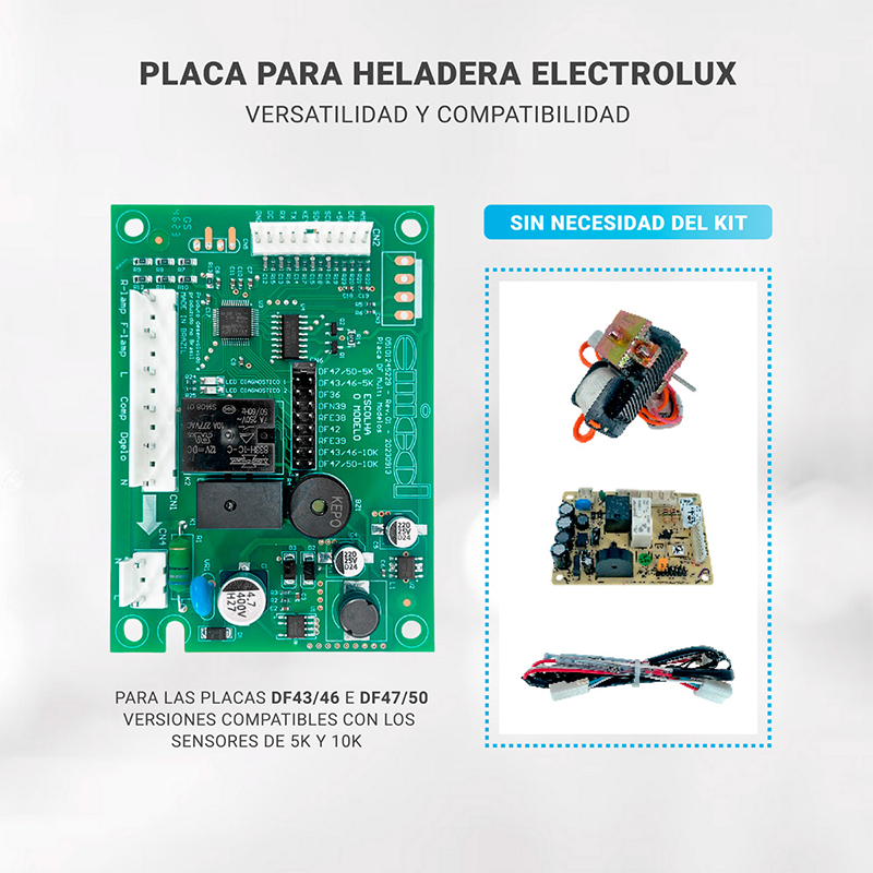 Placa Potencia Heladera Electrolux Df47 50 5k 10k Compatible