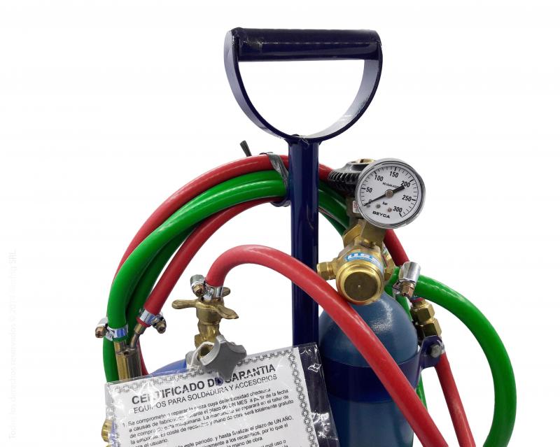 Soldadora Oxigas 1 kilo x 1/4 metro con reloj autoregulable