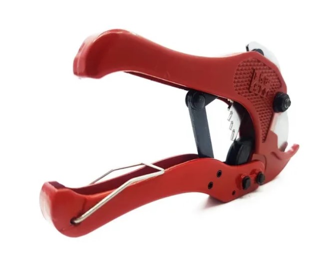 Tijera cortadora de caño plástico PVC termofusora 42mm