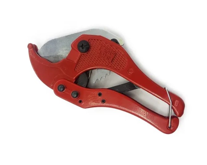 Tijera cortadora de caño plástico PVC termofusora 42mm