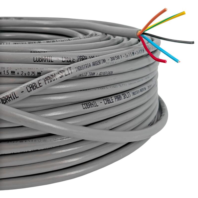 Cable Taller 5 X 1,5 Mm Tierra Alargue 1 Metro Lineal