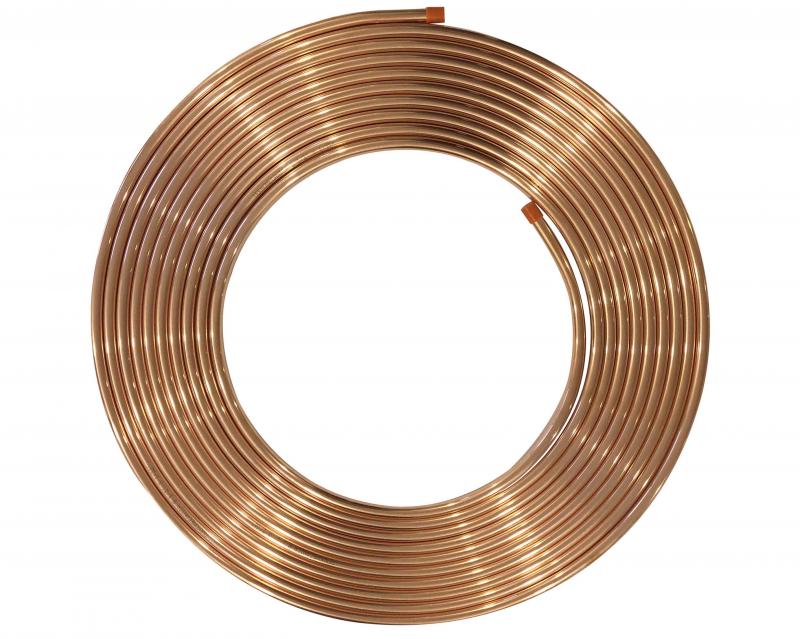 Caño de cobre 1/4" por metro lineal