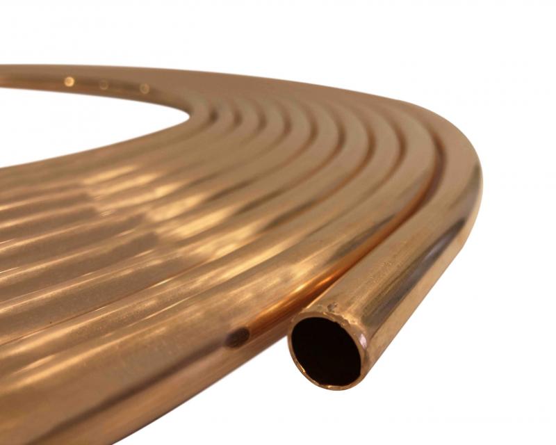 Caño de cobre 1/4" por metro lineal