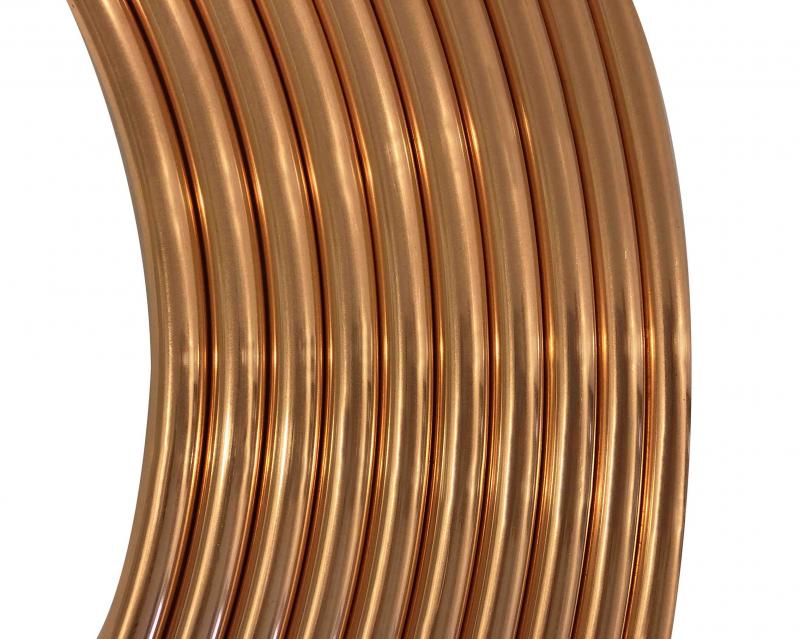 Caño de cobre 1/4" por metro lineal