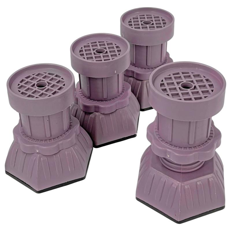 Kit Patas Antideslizantes Regulables Hexagonales Lavarropas