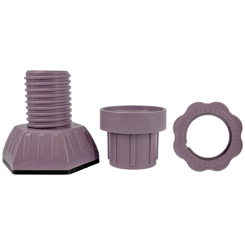 Kit Patas Antideslizantes Regulables Hexagonales Lavarropas
