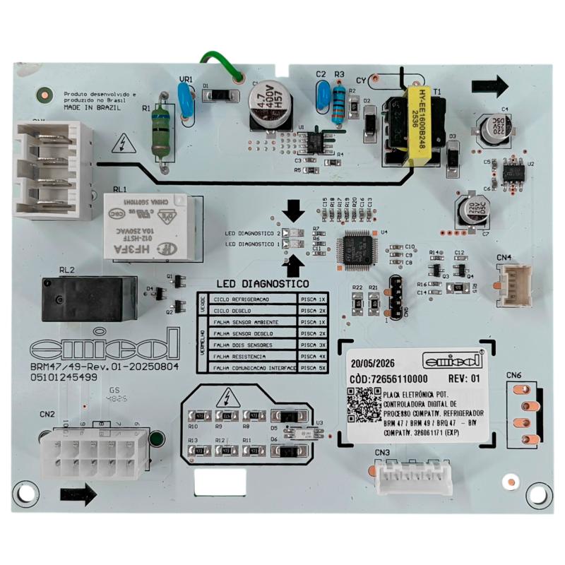 Plaqueta Potencia Heladera Whirlpool Wrx51d1/x1 Wre51d1/x1