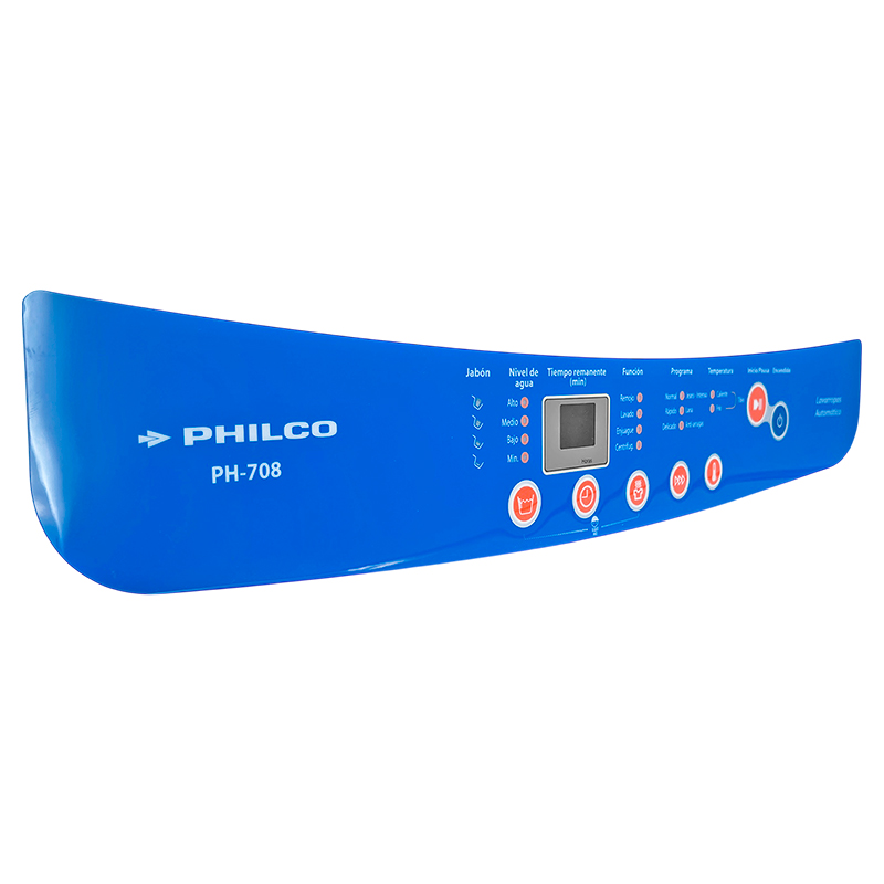 Panel Lavarropas Philco Ph708 Membrana Sticker Adhesivo